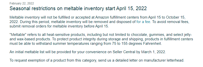 又有產(chǎn)品禁止入亞馬遜FBA倉庫